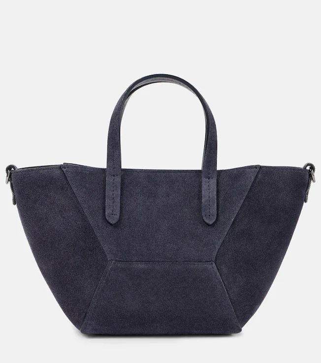 Monili suede tote bag