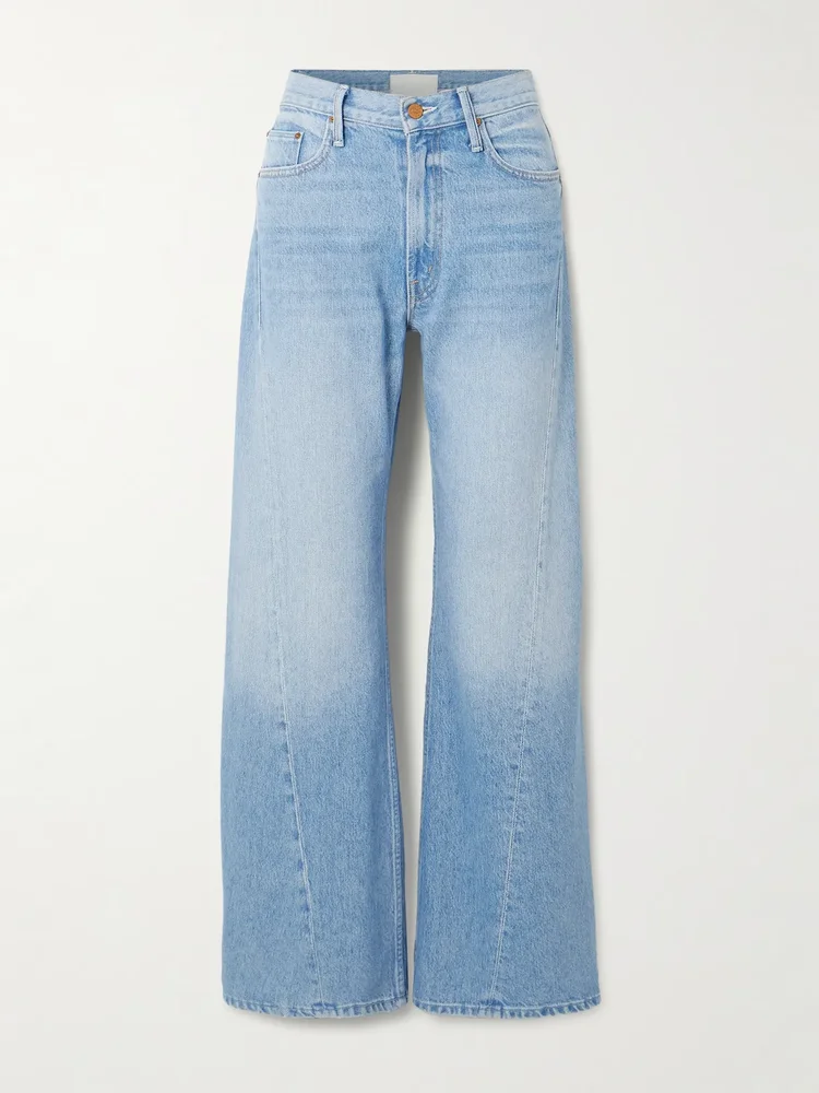 SNACKS! The Lemon Twist mid-rise wide-leg jeans