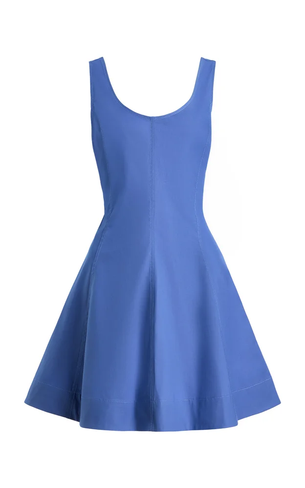 Exclusive The Poppy Flared Cotton Mini Dress