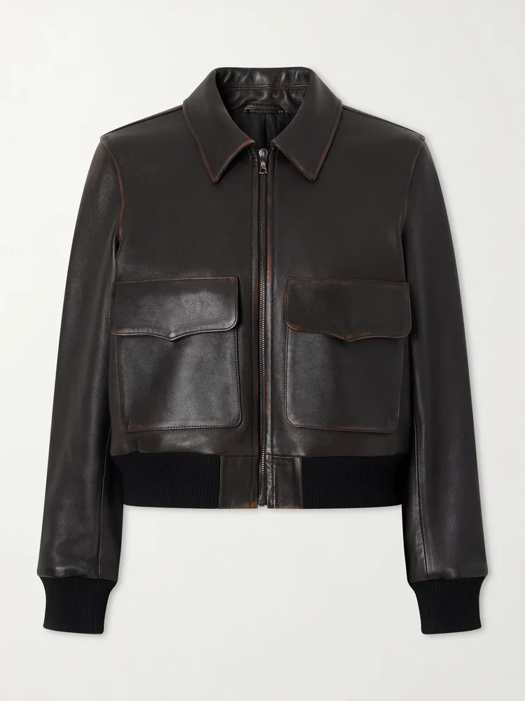 Redley Leather Bomber Jacket