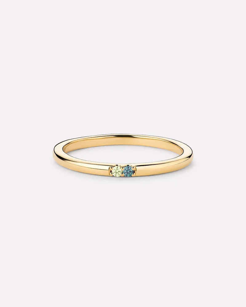 Birthstone Jewelry - 2 Stone Birthstone Ring