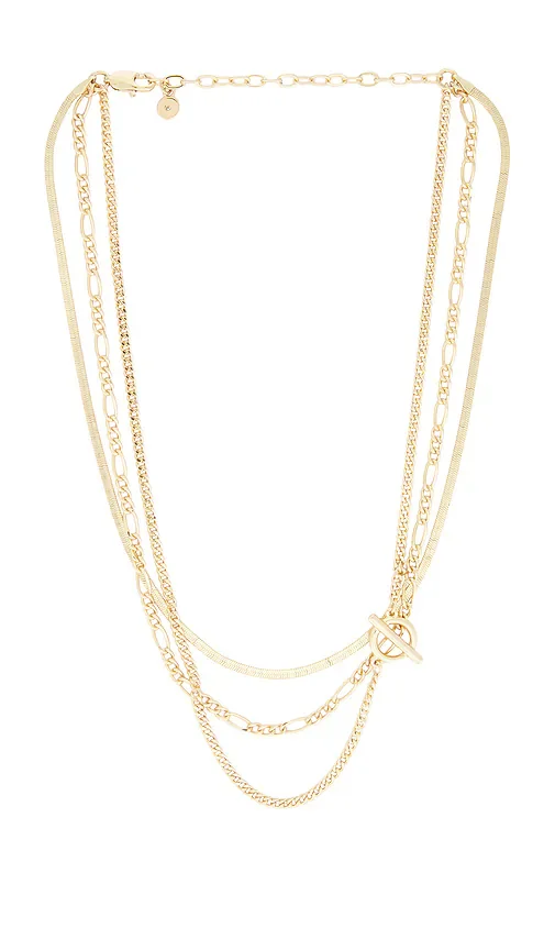 Gilded Layered Link Necklace