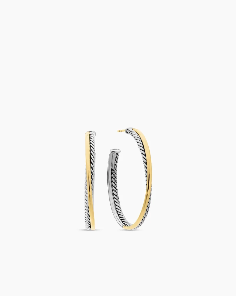 Crossover Hoop Earrings 44mm