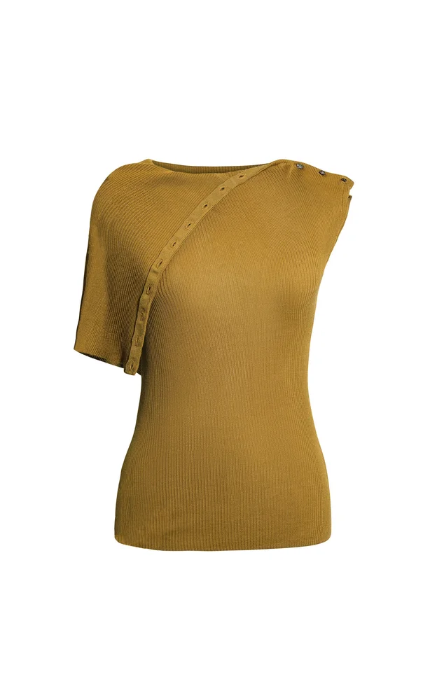 Garence Asymmetric Knit Top