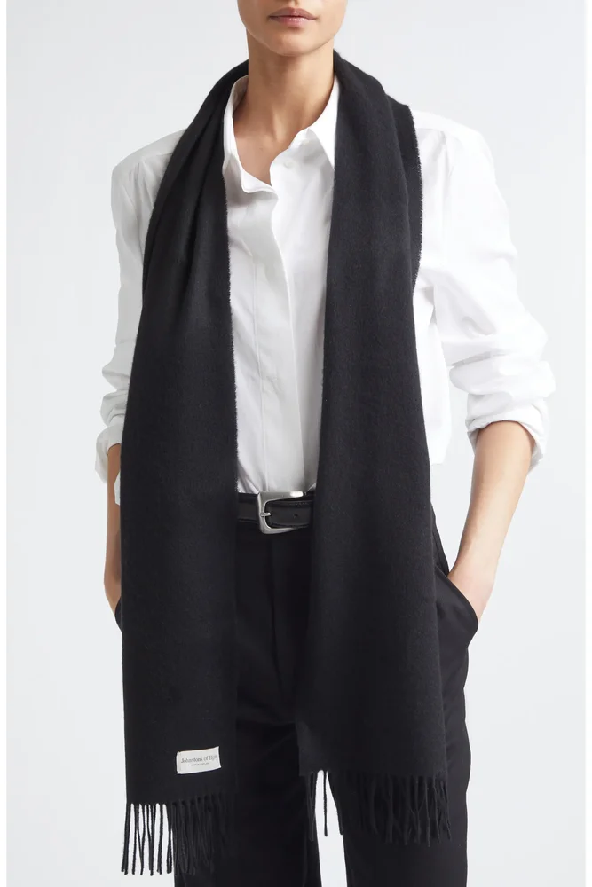 Cashmere Fringe Scarf