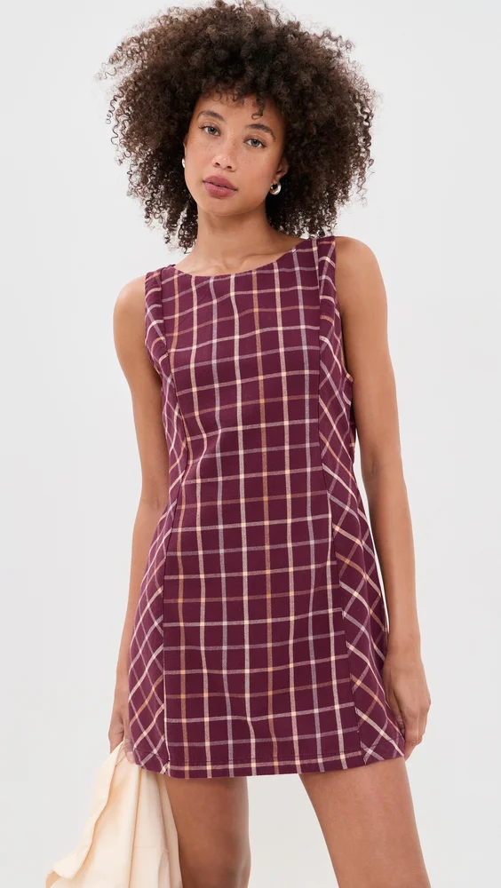 Atlas Plaid Mini Dress