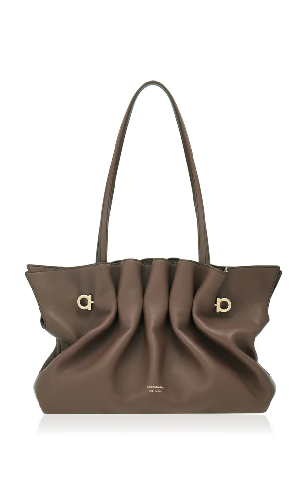 Medium Piercing Leather Shoulder Bag