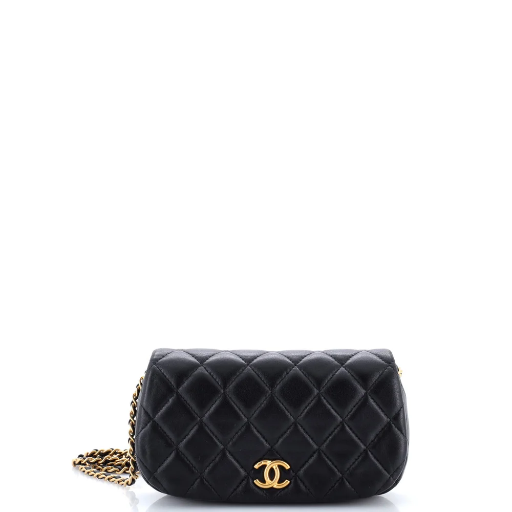 Chanel Coco Mail Clutch with Chain Quilted Calfskin