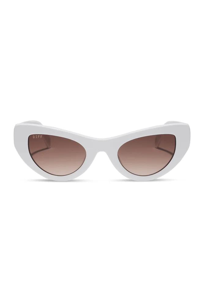 Beach Riot X DIFF Mesa Sunglasses White
