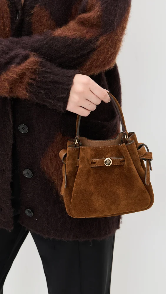Romy Suede Mini Bucket Bag