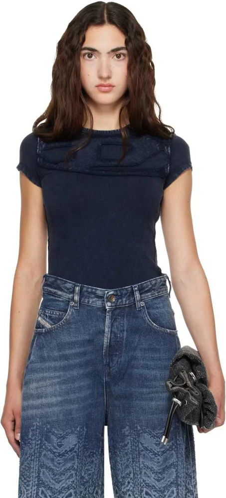 Navy Slim Jersey T-shirt