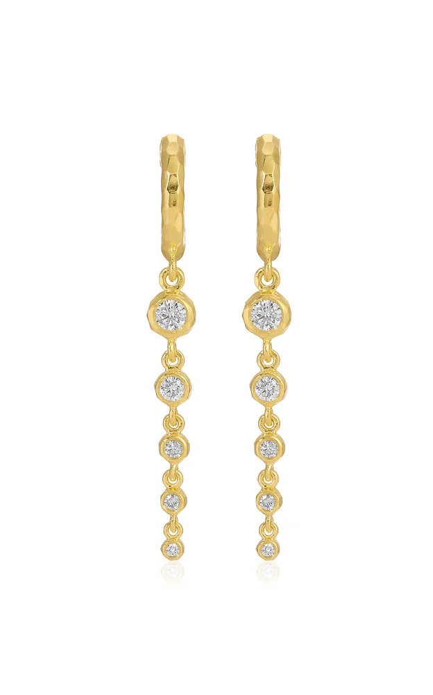 Gabby 18K Yellow Gold Diamond Earrings