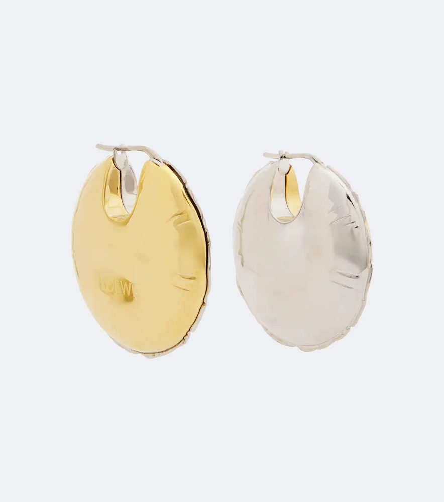 Blown hoop earrings