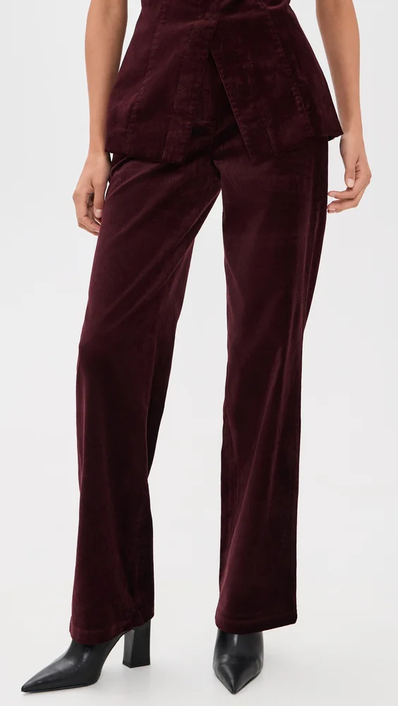 The Velveteen Slim Clean Pants
