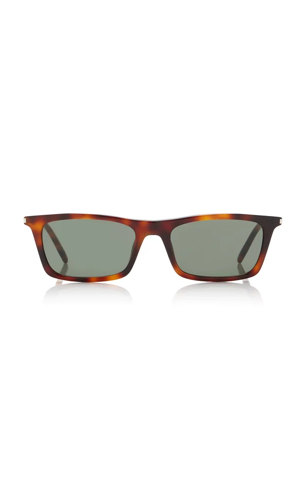Betty Thin Square-Frame Acetate Sunglasses
