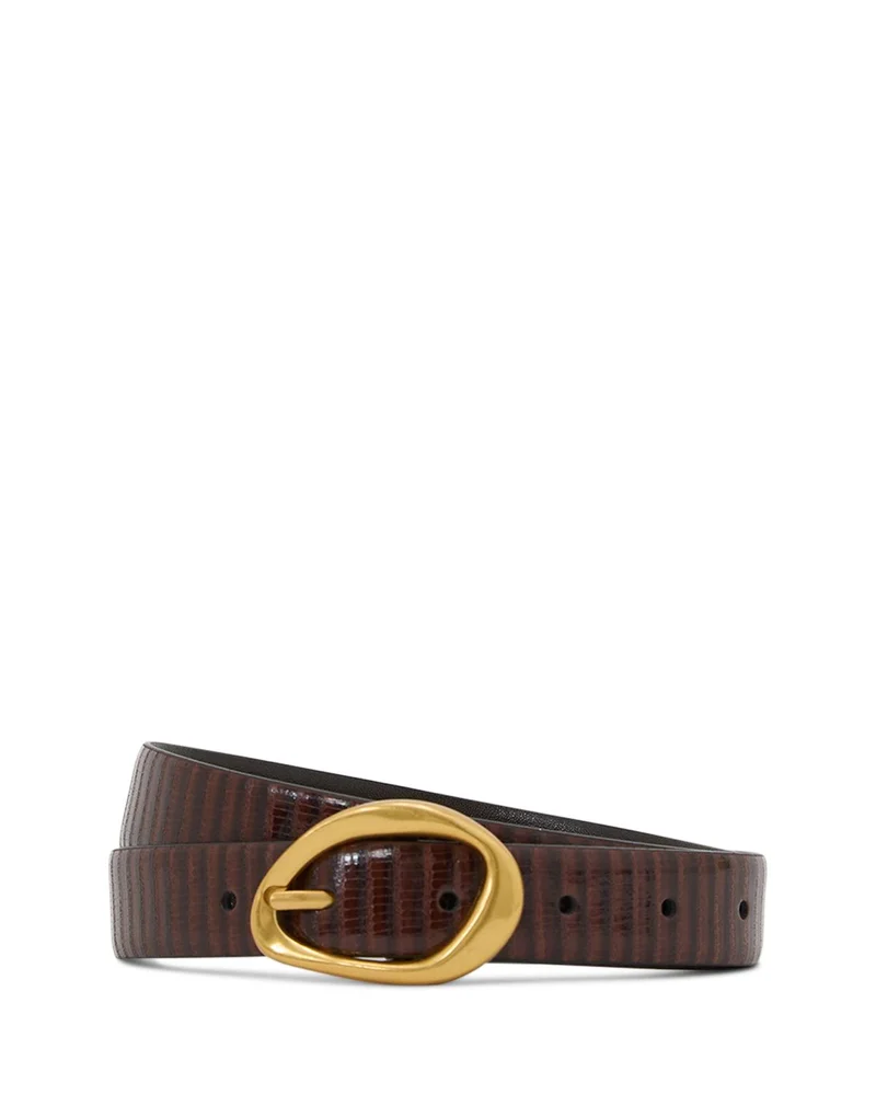 Embossed Leather Belt