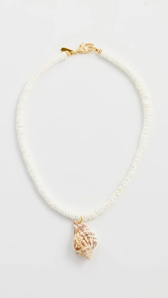 Shell Pendant Beaded Necklace