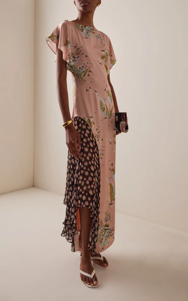 Fawn Stretch-Silk Maxi Dress