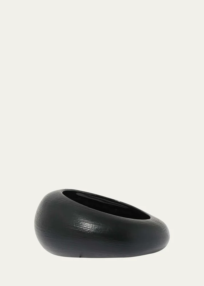 Puffy Lucite Tapered Bangle Bracelet