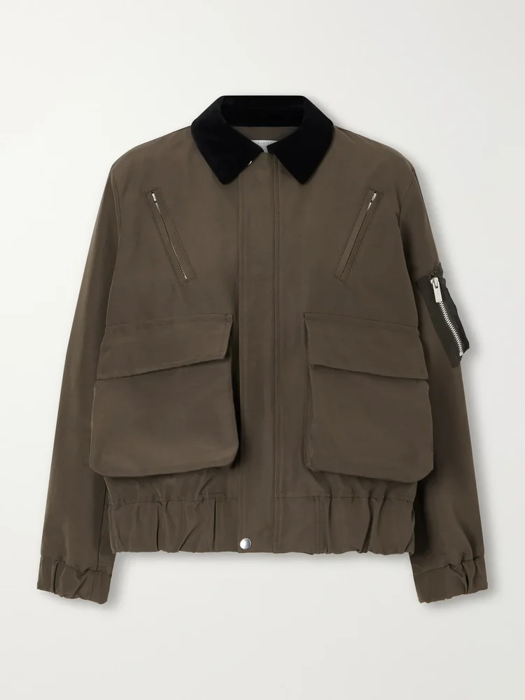 Cotton-blend shell jacket
