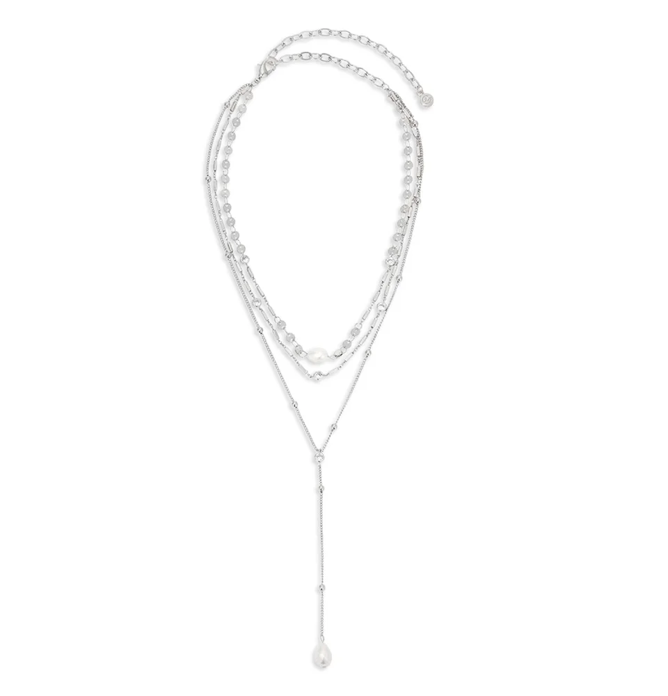 Forever Falling Cultured Freshwater Pearl Layered Lariat Necklace, 11-16"