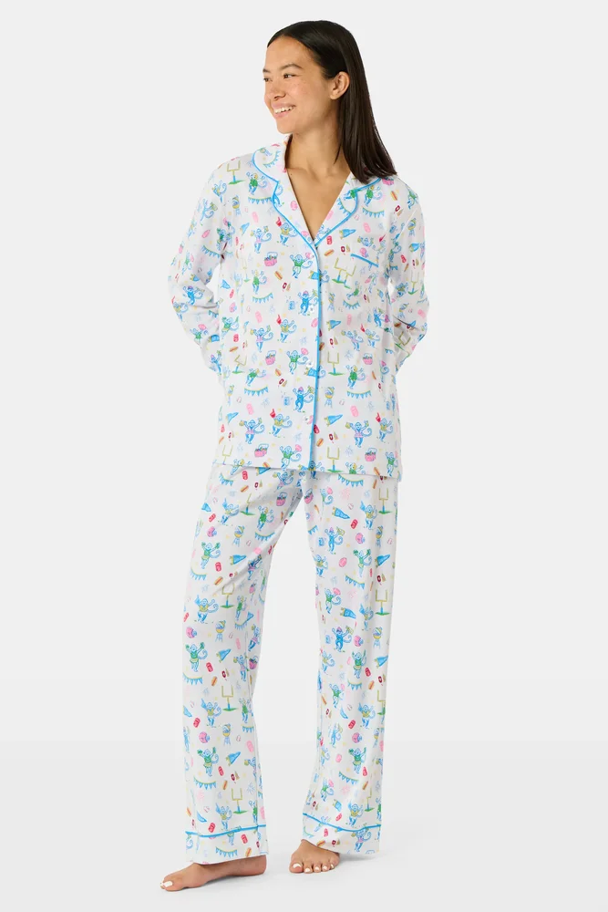 Game Day Long Sleeve Polo Pajamas