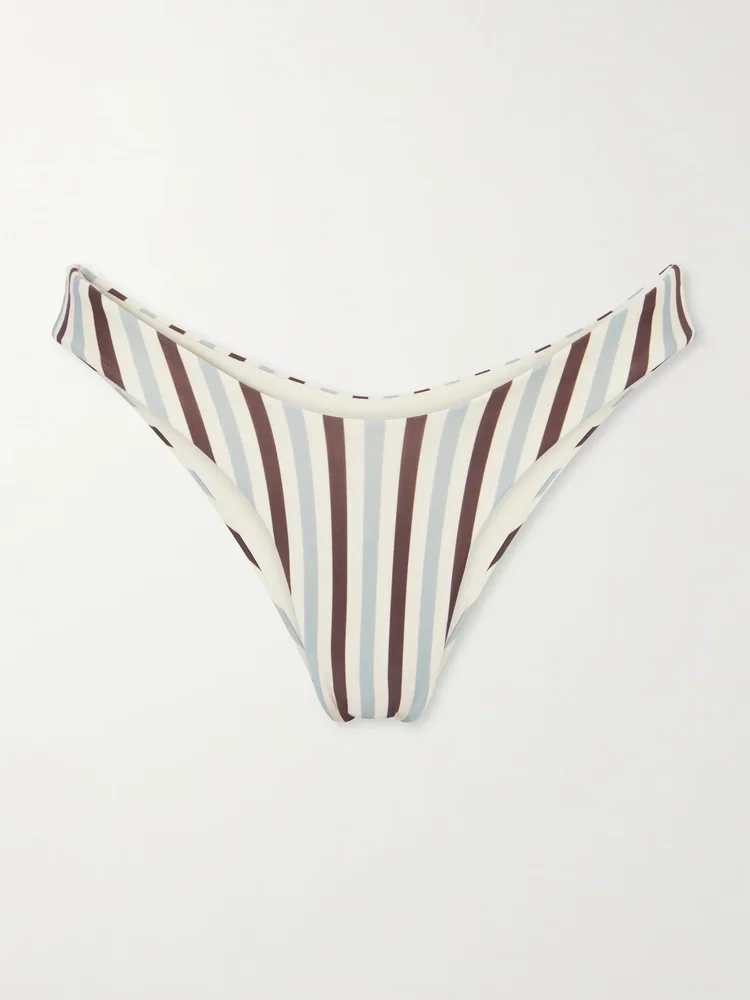 Leila striped bikini briefs