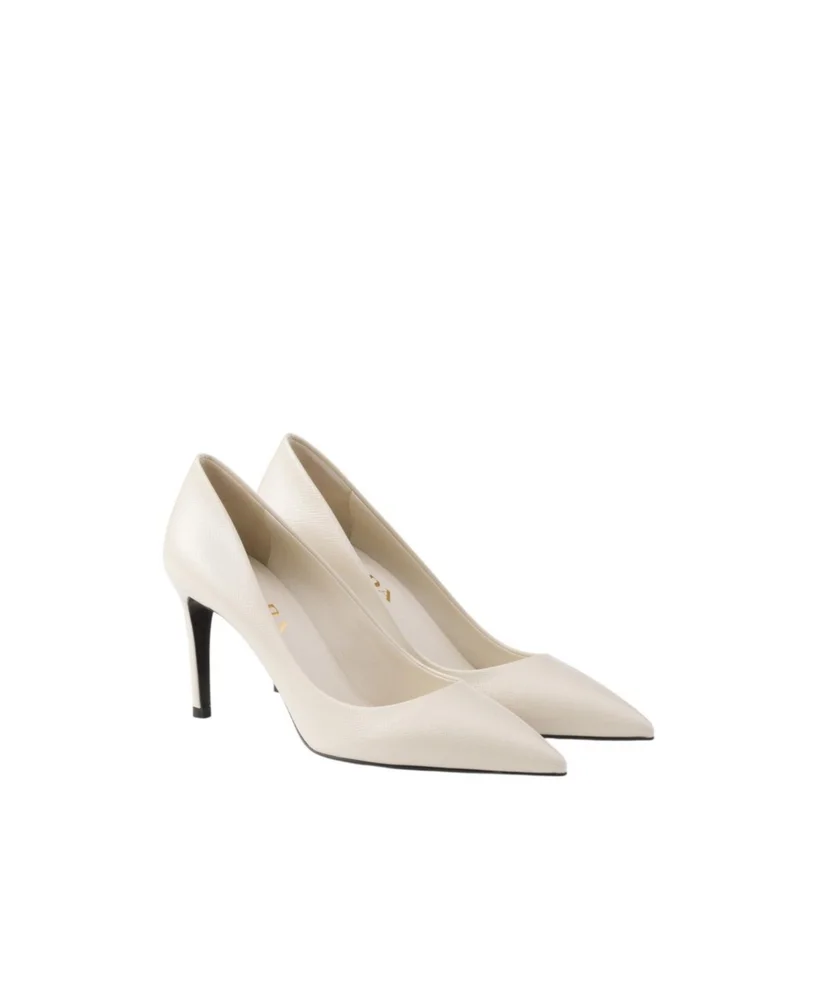 Patent Saffiano Leather Pumps