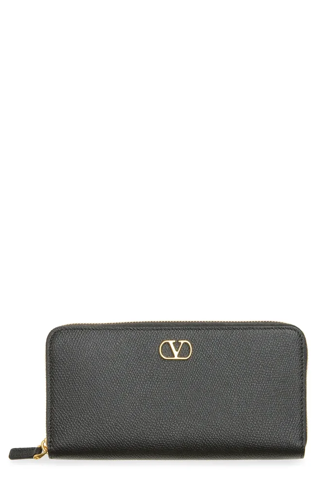 VLogo Signature Zip Around Continental Wallet