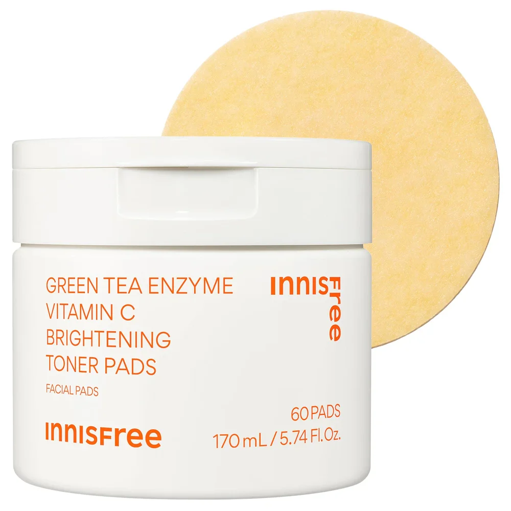 Daily Vitamin C Korean Brightening Toner Pads with Niacinamide for Dark Spots