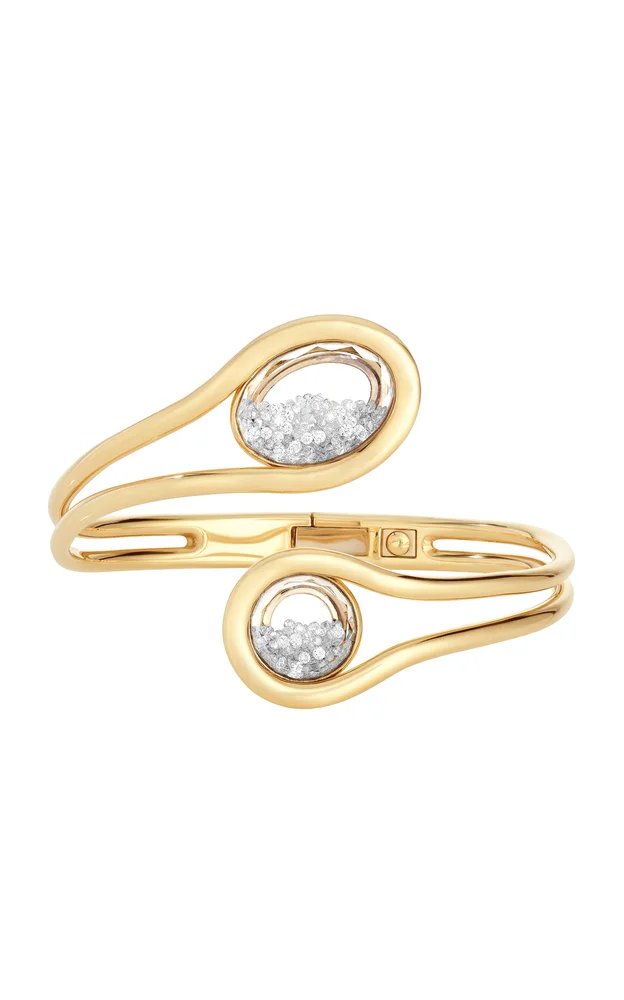 Cascavel 18K Yellow Gold Diamond Sapphire Bracelet
