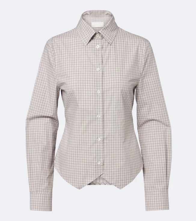 Checked cotton shirt