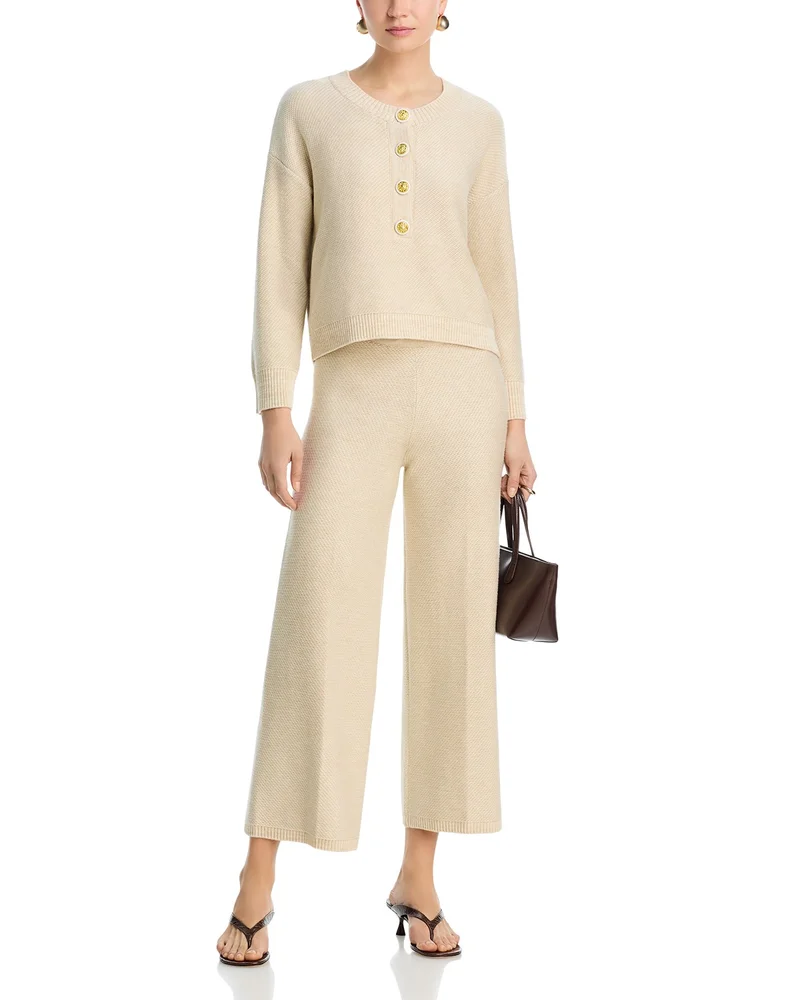 Hadassah Loop Knit Henley Sweater & Freyja Loop Knit Pants