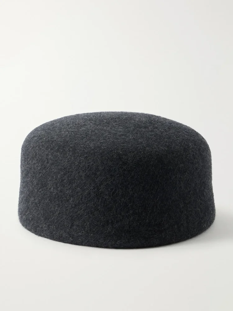 Lauren wool-felt flat cap