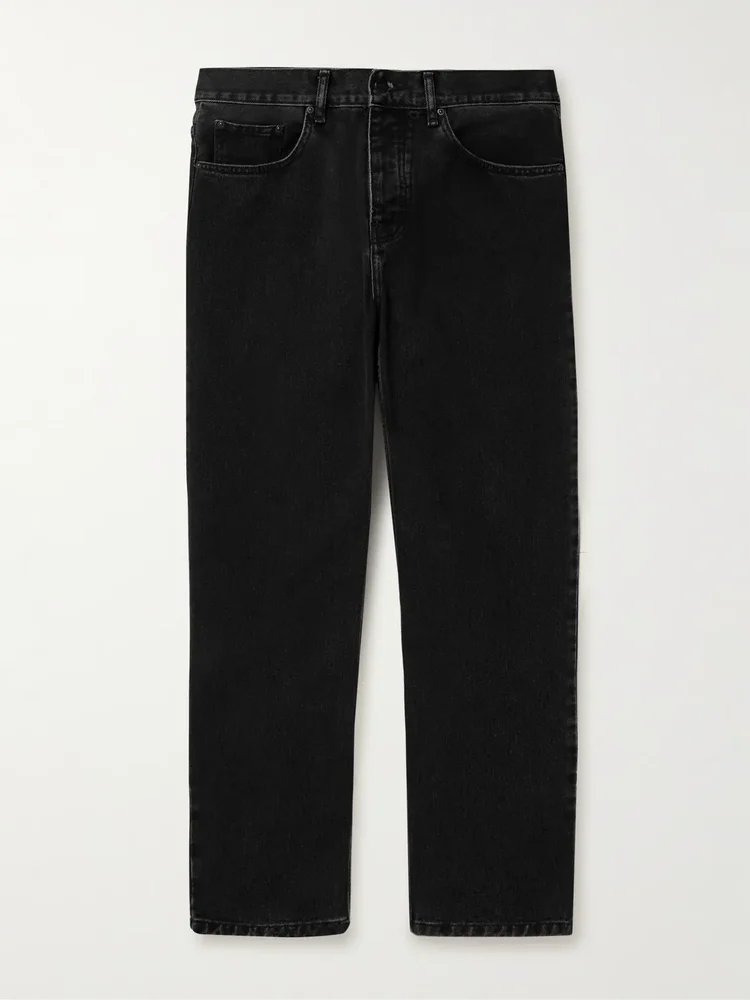 Newel Tapered Logo-Appliquéd Jeans