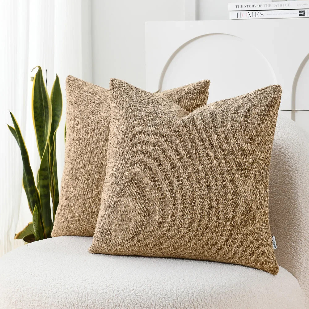 Textured Boucle Pillow Covers