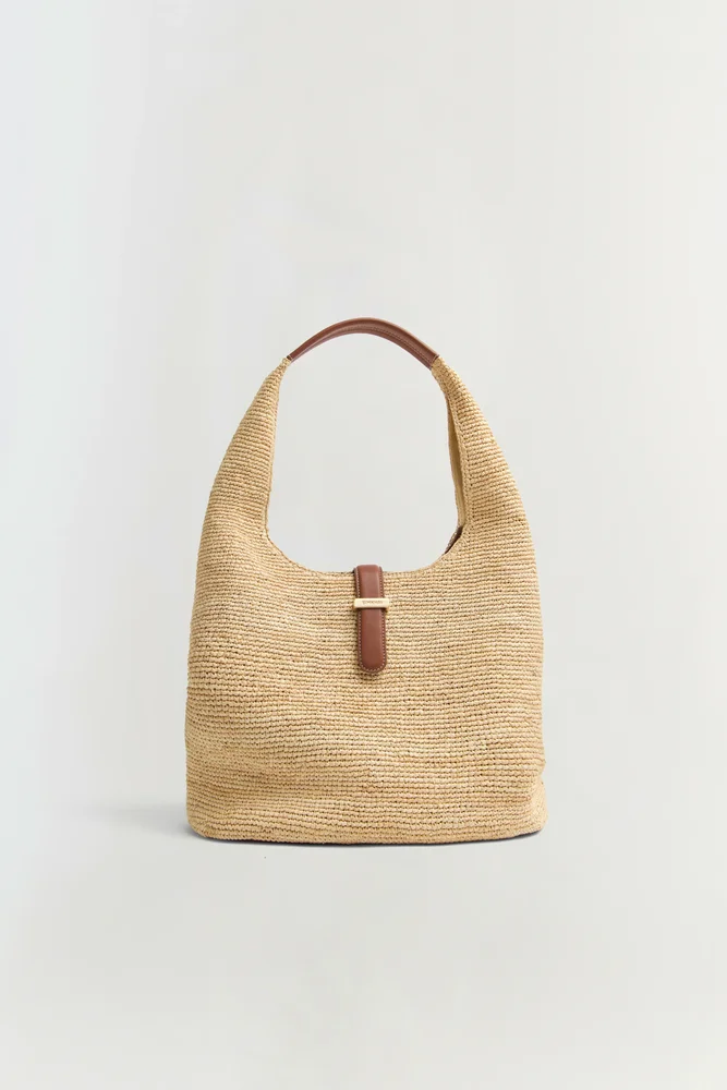 Khai Raffia Hobo Bag