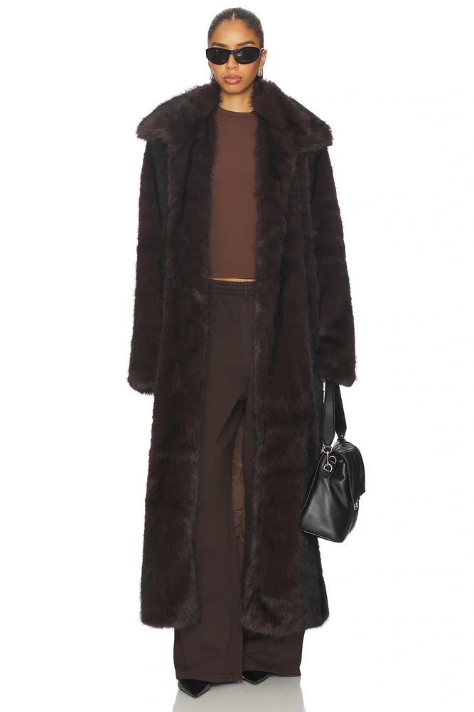 Leila Faux Fur Coat