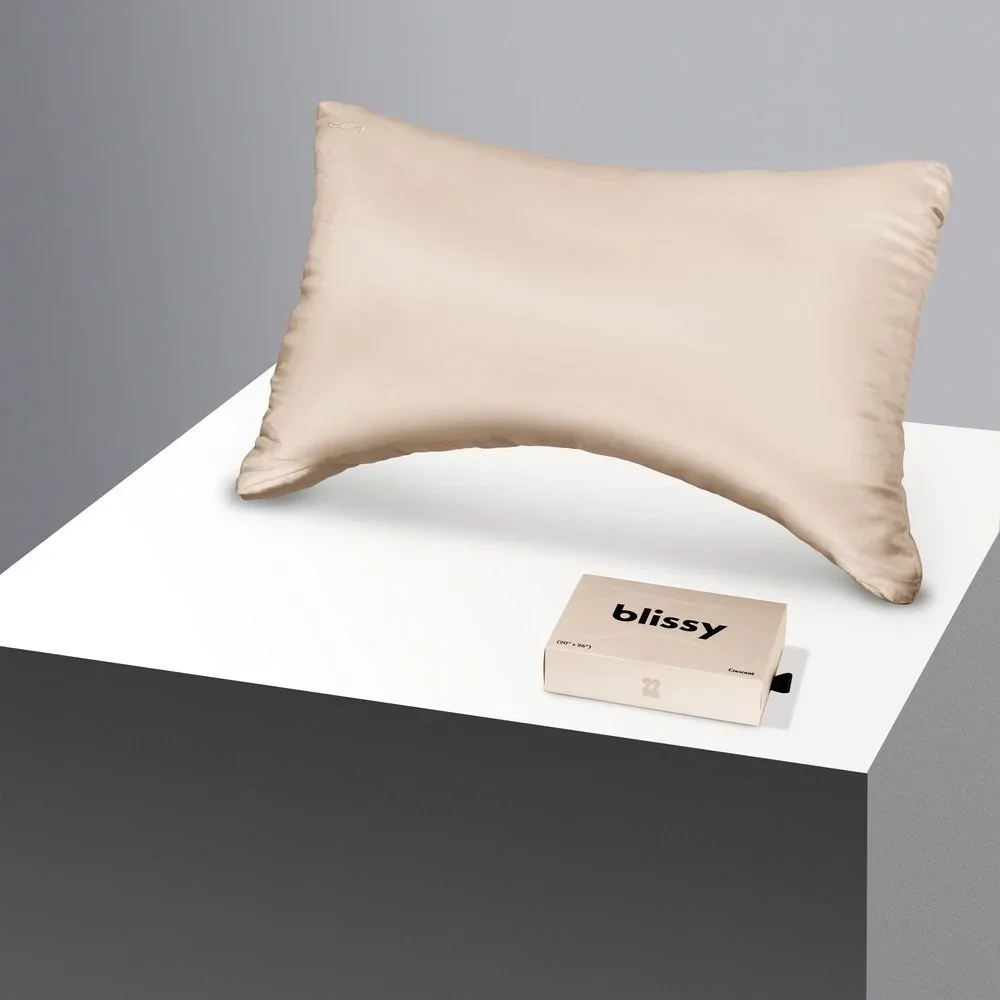 Crescent Silk Pillowcase - Champagne - King