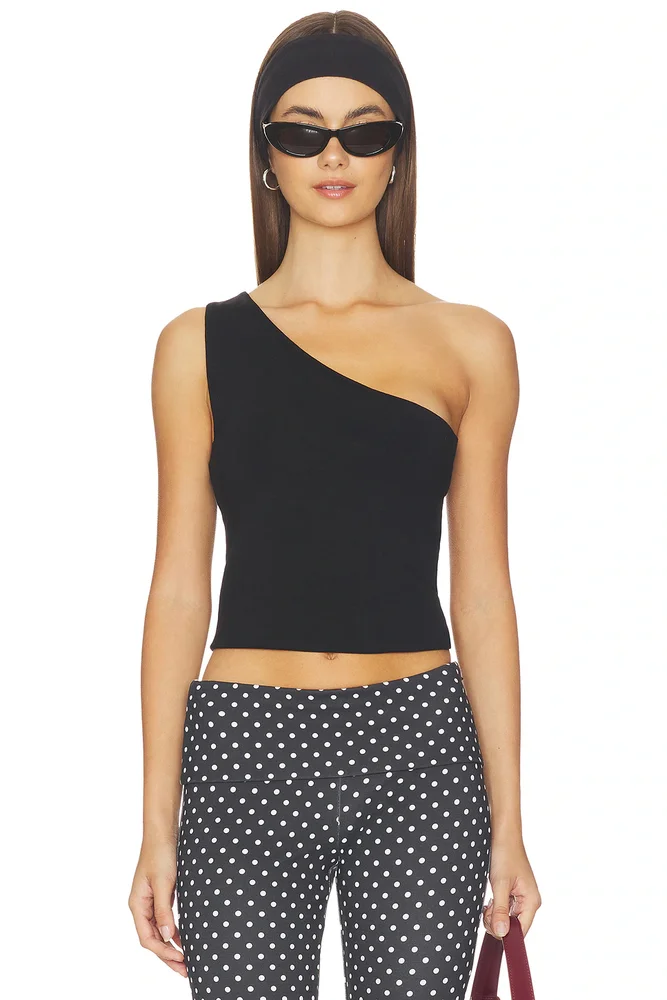 Super Stretch One Shoulder Tank Top