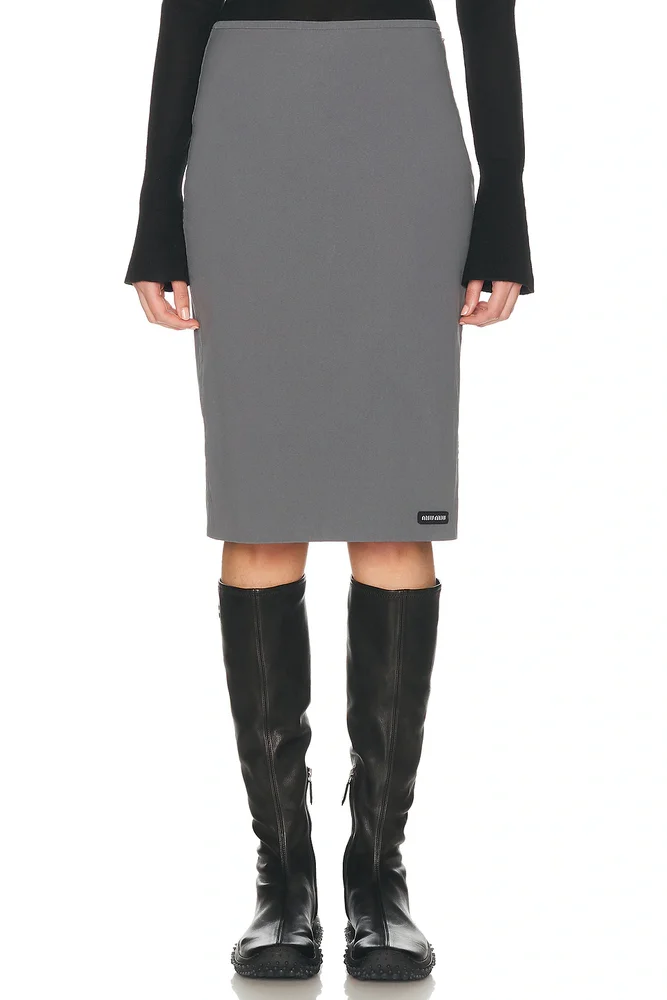 Popeline Stretch Skirt