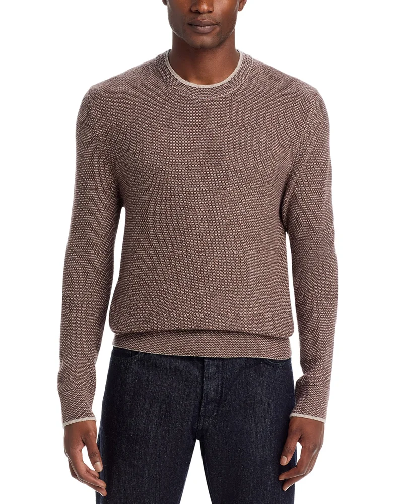 Jacquard Wool Cashmere Crewneck Sweater - Exclusive