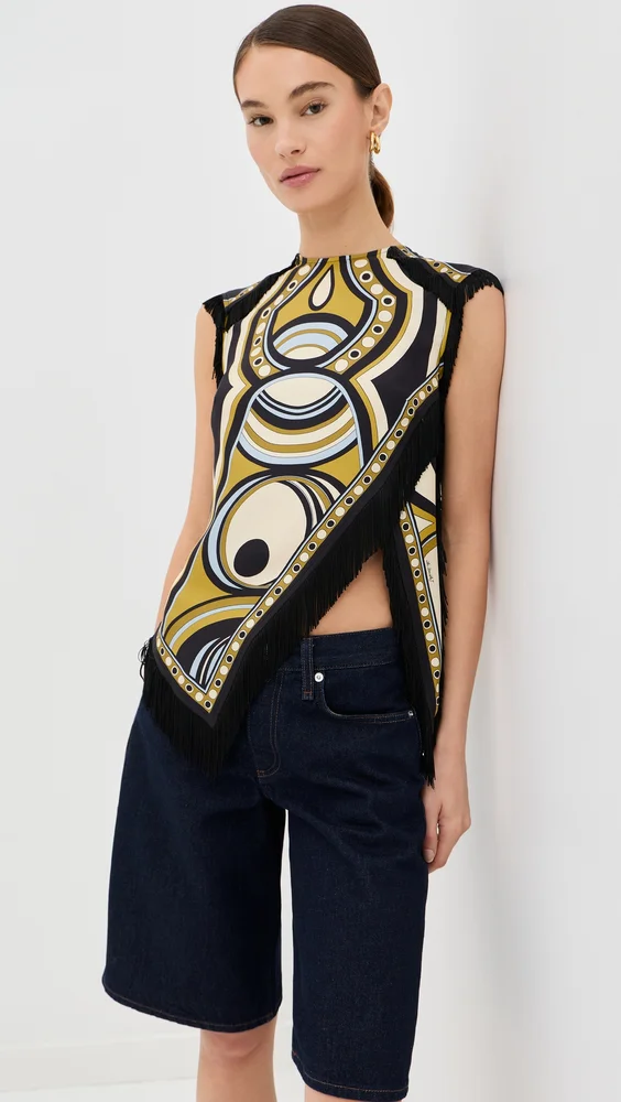 Silk Scarf Top