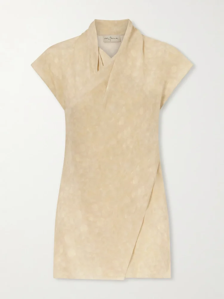 Cassiopea silk-crepe blouse