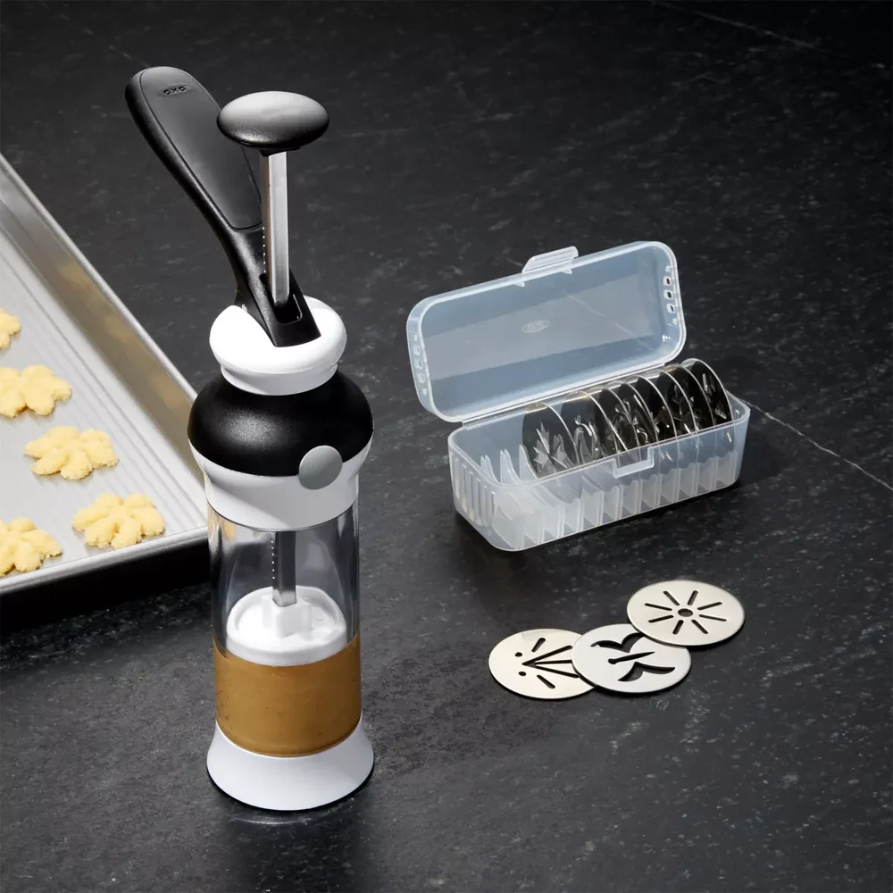 Cookie Press with Disk Storage Case