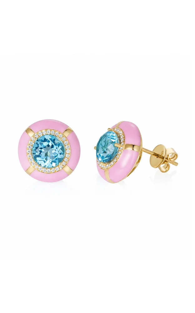 Show n Tell 18K Yellow Gold Ready Ready 2 Celebrate Earrings