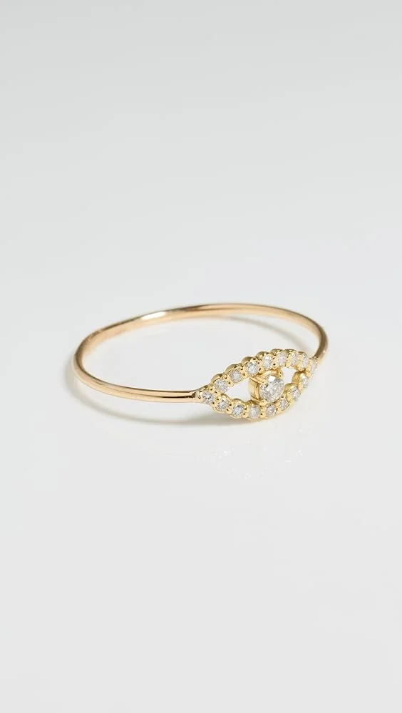 Mini Open Evil Eye Ring