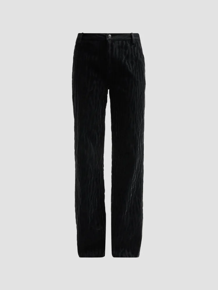 Valentina Textured High-Rise Jeans