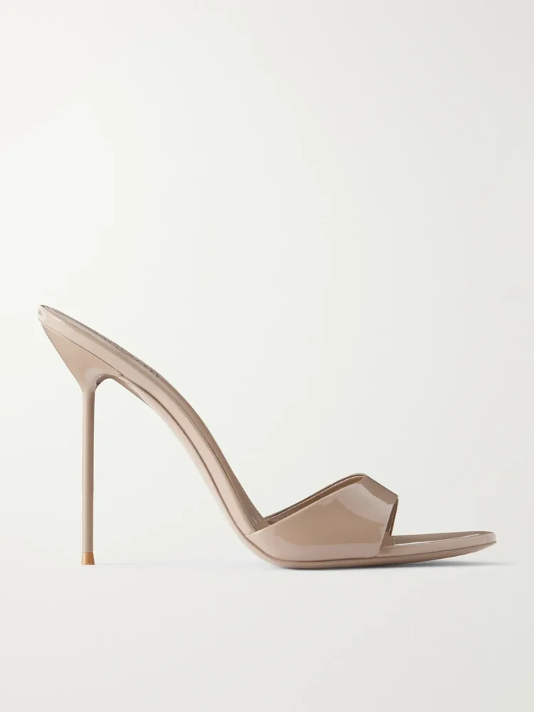 Lidia 105 patent-leather mules