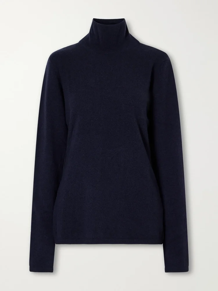 Wool and cashmere-blend turtleneck sweater